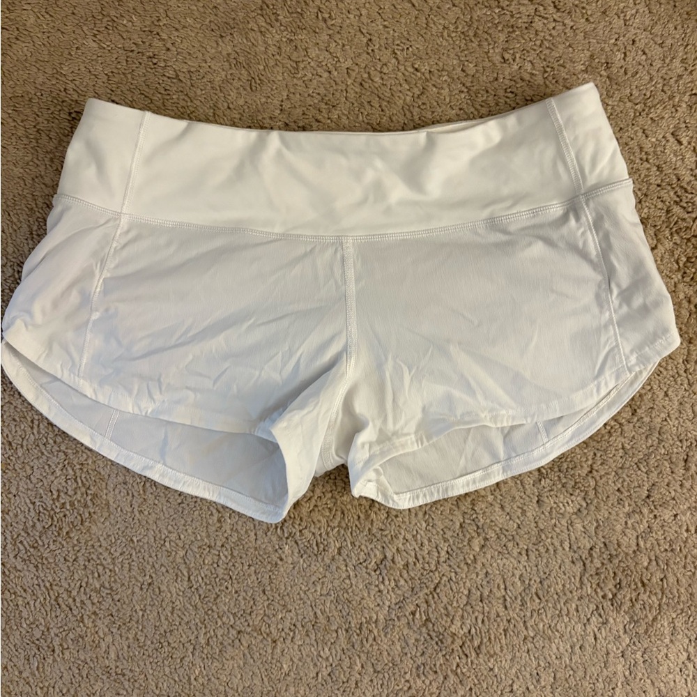 Lululemon Women's White Athletic Shorts